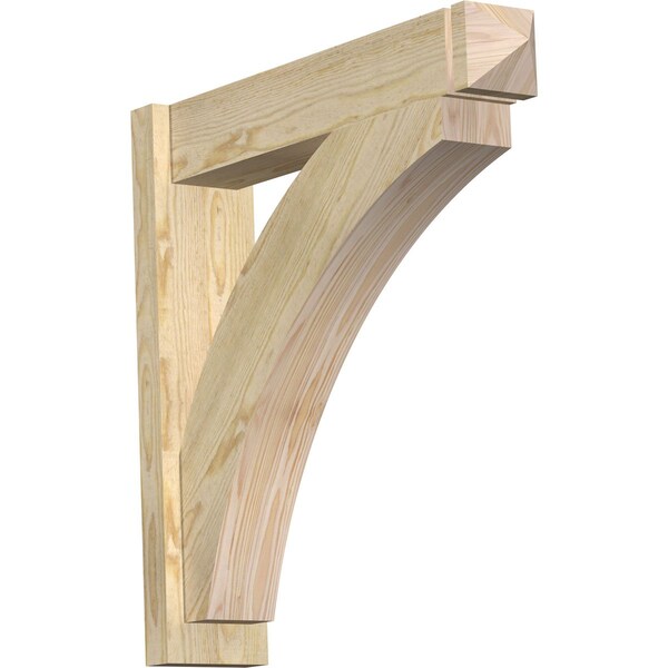 Ekena Millwork Thorton Rough Sawn Arts and Crafts Outlooker, Douglas Fir, 6"W x 28"D x 28"H OUT06X28X28THR03RDF - main